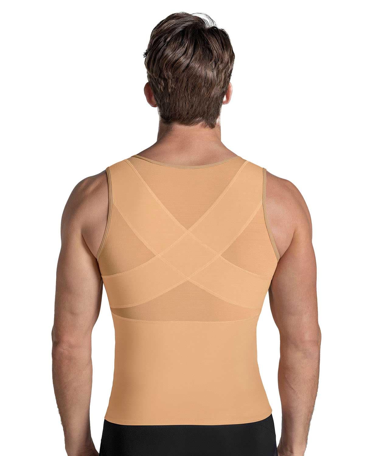 Leonisa Men's Upper Body Full Compression Shaper with Back Support