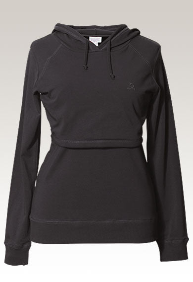 Boob B-Warmer Maternity & Nursing Hoodie Sweater Blue, Maternity Tops Nursing Tops Canada,- Luna Maternity & Nursing