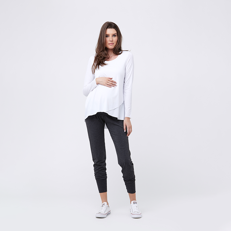 Ripe Maternity & Post Pregnancy Jersey Lounge Jogger Pant, Best Maternity Pants Pregnancy Trousers Toronto Canada Online,- Luna Maternity & Nursing