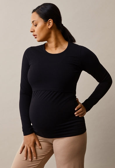 Boob Maternity Nursing Cotton Long Sleeve Top | Free Ship Canada – Luna Maternity Nursing
