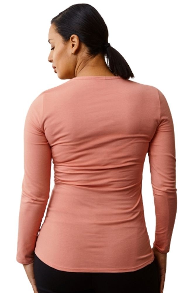 Boob Maternity & Nursing Organic Cotton Long Sleeve Top - Canyon Clay - Luna Maternity & Nursing