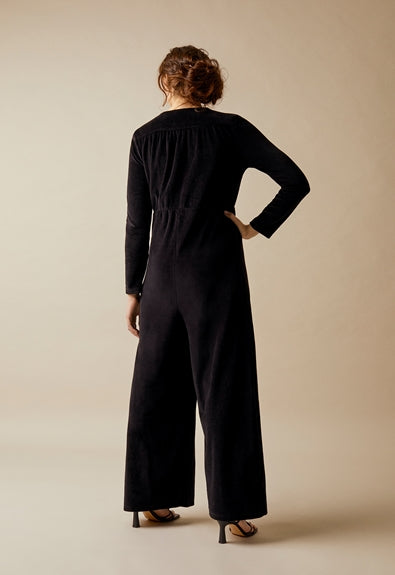 Boob Design Maternity & Nursing Velour Jumpsuit