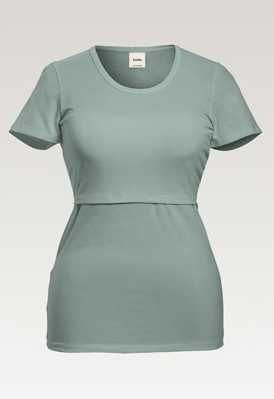 Boob Design Classic Organic Maternity & Nursing Top Short Sleeve - Mint