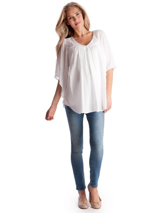 Seraphine Boho Chic Maternity Top Stella, Maternity Tops Nursing Tops Canada,- Luna Maternity & Nursing