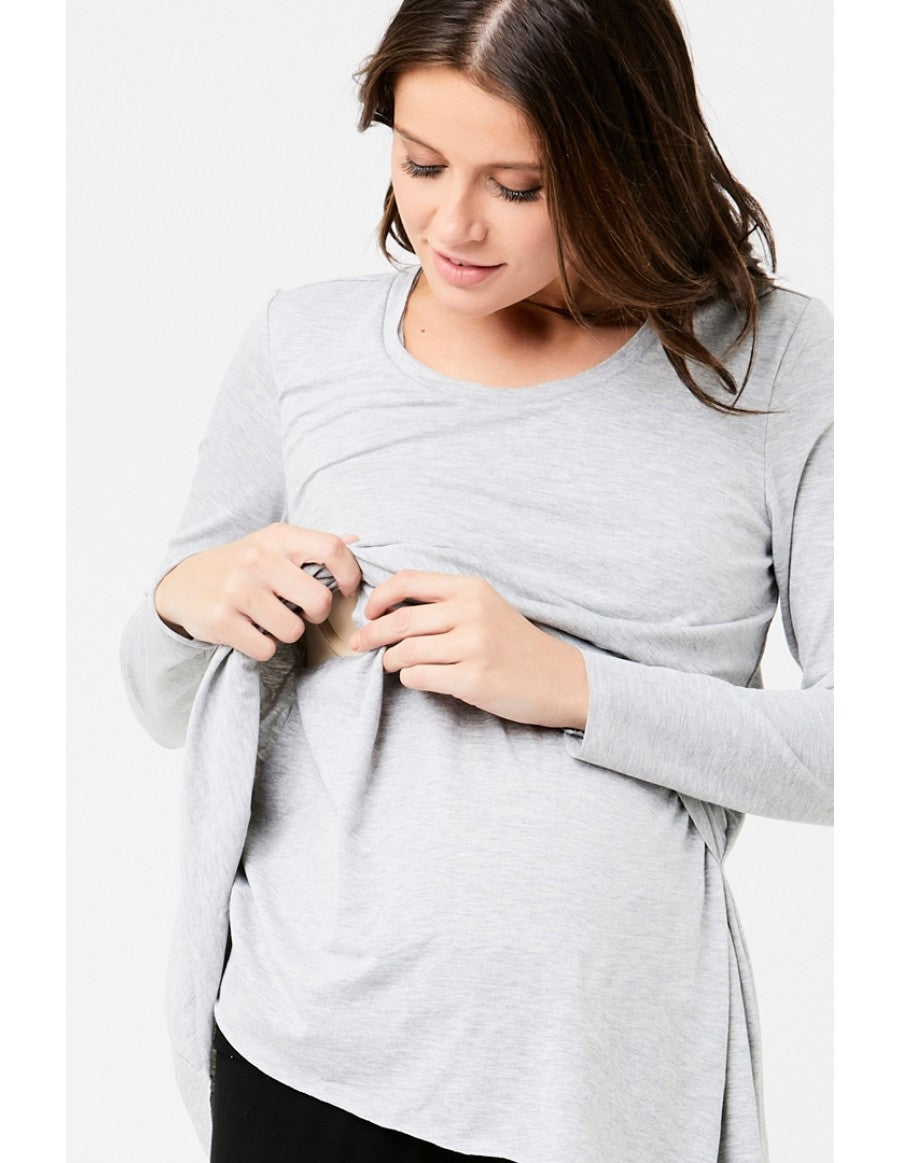 Ripe Maternity & Nursing Raw Edge Top, Maternity Tops Nursing Tops Canada,- Luna Maternity & Nursing
