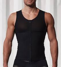 Leonisa Men's Upper Body Full Compression Shaper with Back Support