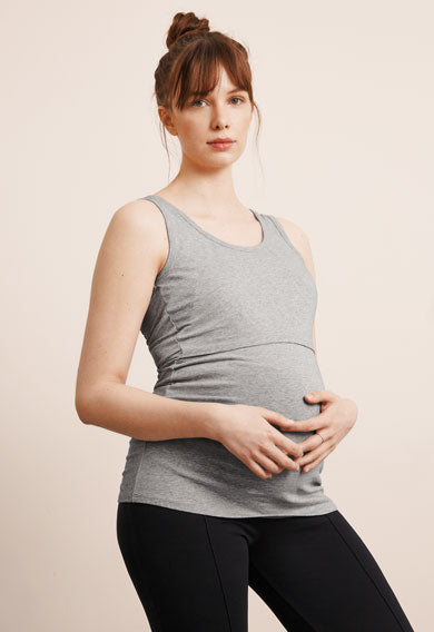 Boob Simone Tank Top Maternità E Allattamento In Cotone Organico - Scollo A V, Accesso Nascosto, GOTS