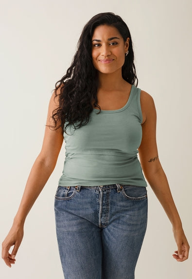 Boob Organic Cotton Maternity & Nursing Tank - Mint