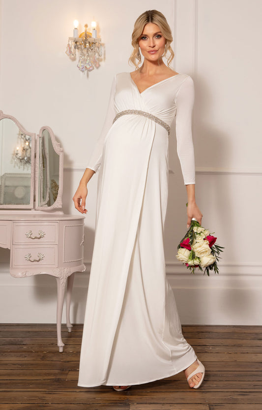 Tiffany Rose Ivory Maternity & Nursing Gown Isabella - Luna Maternity & Nursing