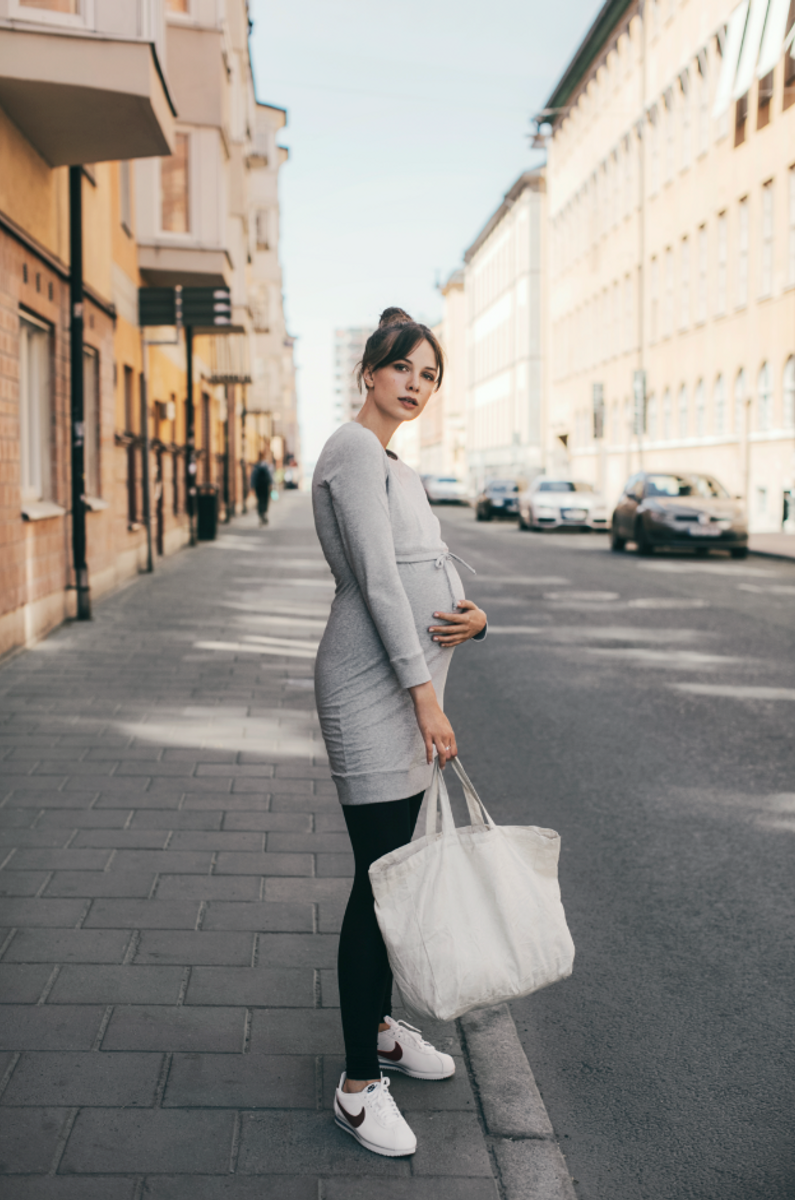 Boob B-Warmer Maternity & Nursing Dress Purple, Maternity Dresses Canada Nursing Dresses Canada,- Luna Maternity & Nursing