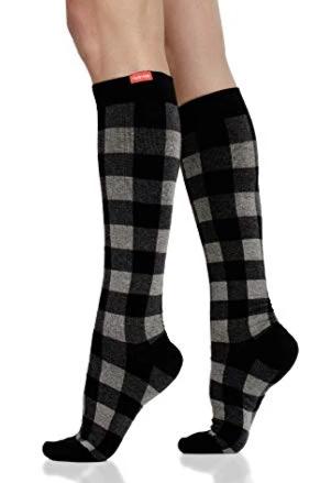 Vim & Vigr Cotton Compression Socks Montana Plaid, Accessories,- Luna Maternity & Nursing