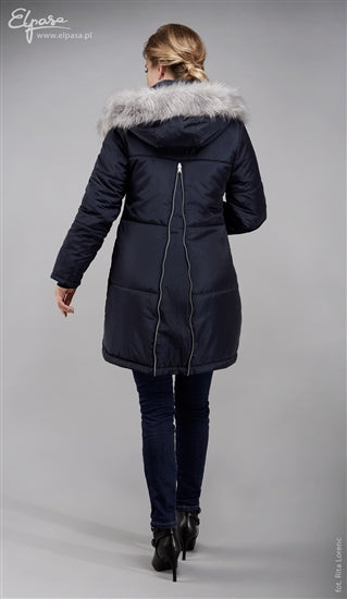 Elpasa Maternity & Beyond Navy Parka Lapis SALE, Maternity Coats Canada Pregnancy Babywearing Jackets Toronto Alberta,- Luna Maternity & Nursing