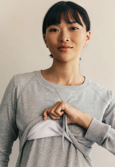 Boob B-Warmer Maternity & Nursing Dress Purple, Maternity Dresses Canada Nursing Dresses Canada,- Luna Maternity & Nursing