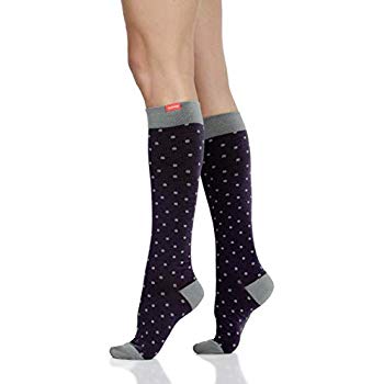 Vim & Vigr Cotton Compression Socks Grey Petite Dots, Accessories,- Luna Maternity & Nursing