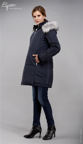 Elpasa Maternity & Beyond Navy Parka Lapis SALE, Maternity Coats Canada Pregnancy Babywearing Jackets Toronto Alberta,- Luna Maternity & Nursing