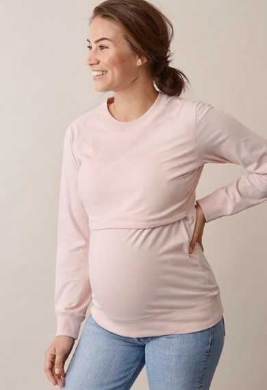 Boob B-Warmer Maternity & Nursing Sweatshirt MORE COLOURS, Maternity Tops Nursing Tops Canada,- Luna Maternity & Nursing