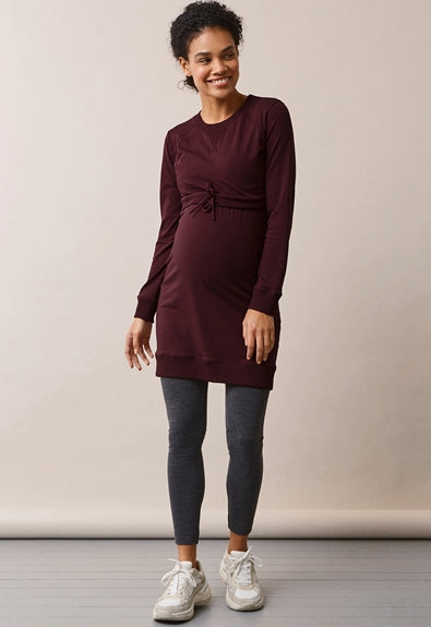 Boob Organic Cotton Maternity & Nursing B-Warmer Dress with Fleece-Lined Bust - More Colours