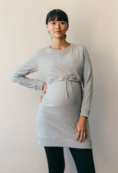 Boob B-Warmer Maternity & Nursing Dress Purple, Maternity Dresses Canada Nursing Dresses Canada,- Luna Maternity & Nursing