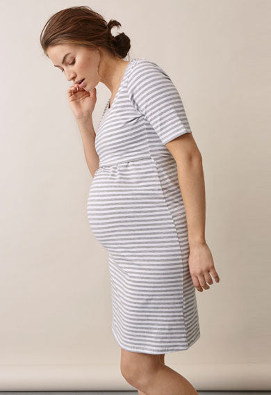 Boob Maternity & Nursing Organic Lounge / Sleep Dress, Sleepwear,- Luna Maternity & Nursing