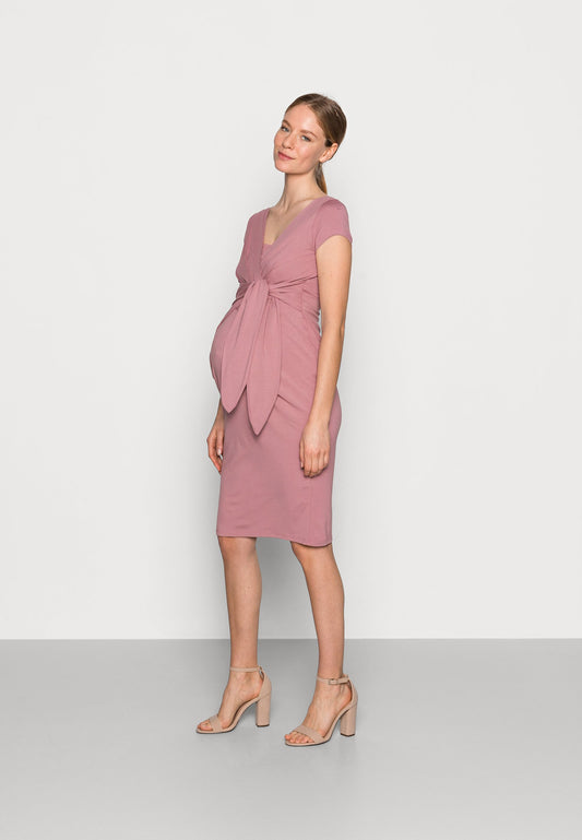 9fashion Dusty Pink Maternity & Nursing Dress Holly