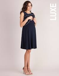 Seraphine Maternity & Nursing Scalloped Dress Louisa, Maternity Dresses Canada Nursing Dresses Canada,- Luna Maternity & Nursing