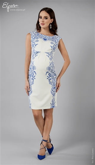 Elpasa Blue & White Maternity Dress Tilda SALE, Maternity Dresses Canada Nursing Dresses Canada,- Luna Maternity & Nursing