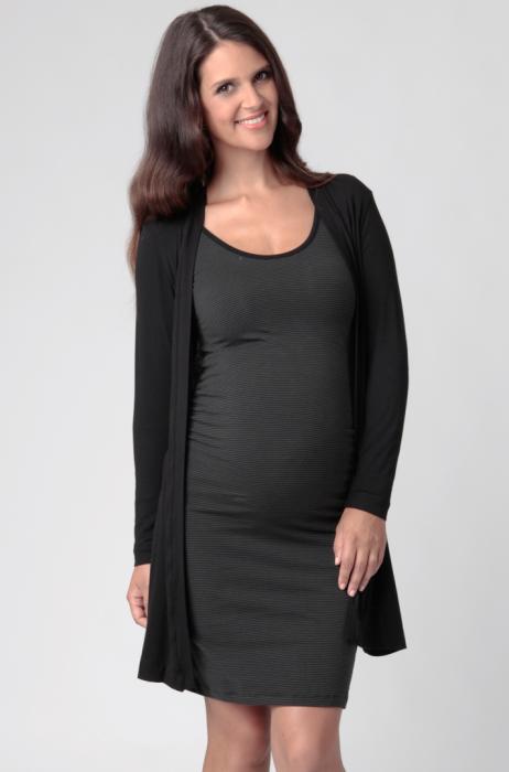 Ripe Maternity Crepe Long Line Cardigan - Size XS, Maternity Coats Canada Pregnancy Babywearing Jackets Toronto Alberta,- Luna Maternity & Nursing