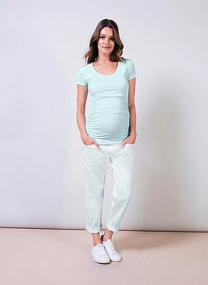 Isabella Oliver Cap Scoop Maternity Top - Size 2, 4, Maternity Tops Nursing Tops Canada,- Luna Maternity & Nursing