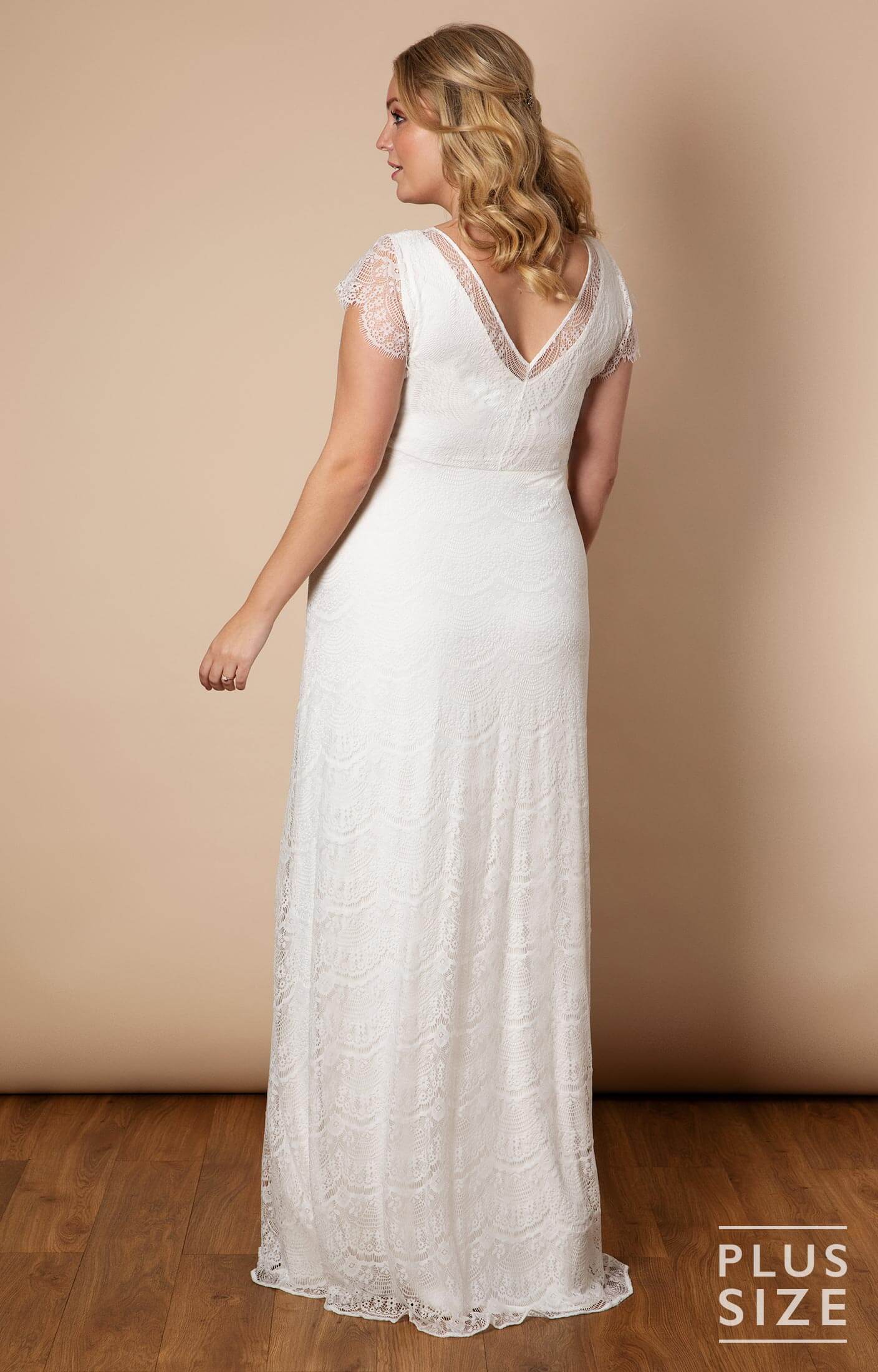 Tiffany Rose Maternity Lace Gown Kristin Ivory