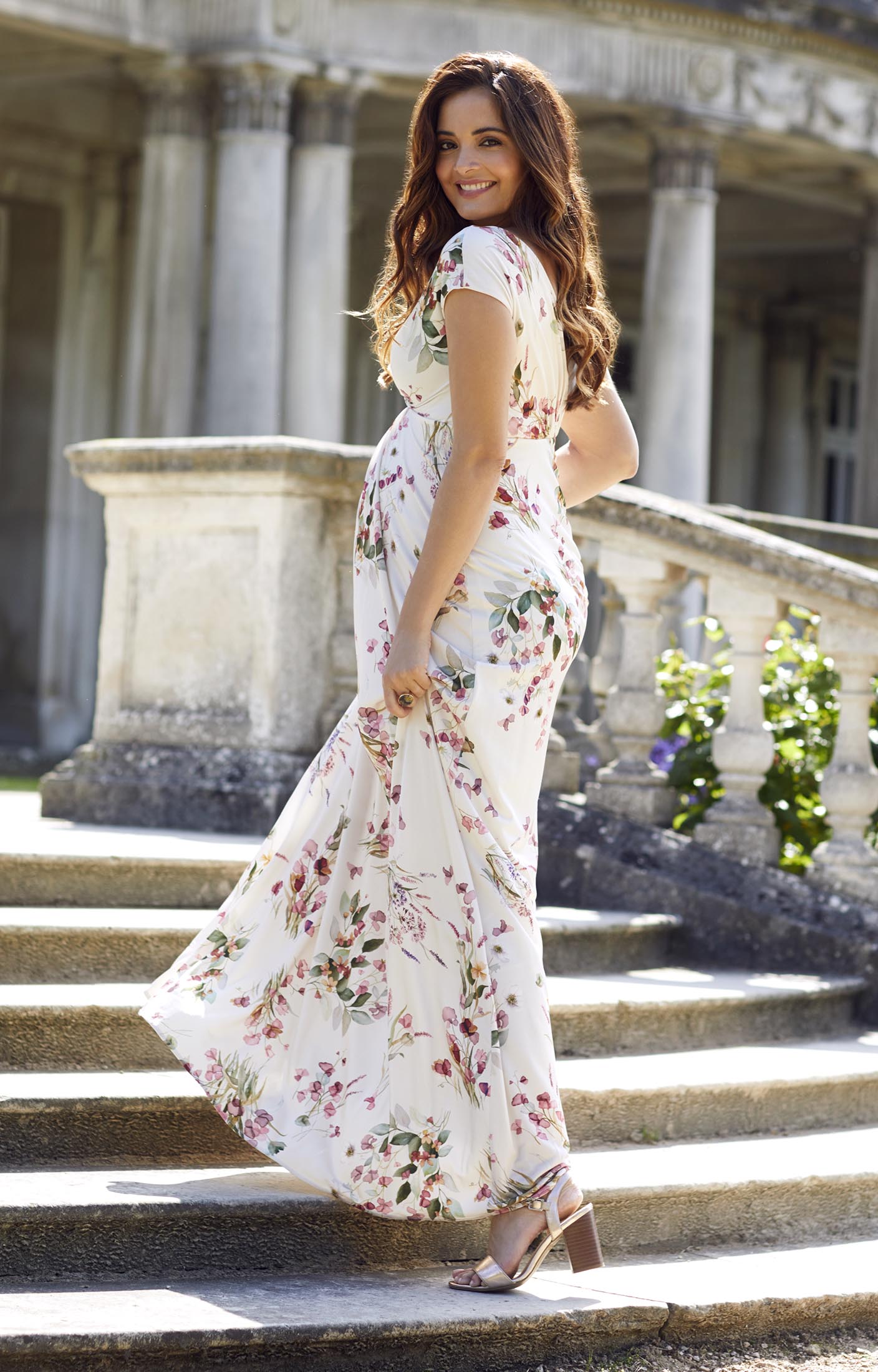 Duty Free Tiffany Rose Maternity Nursing Francesca Maxi Dress