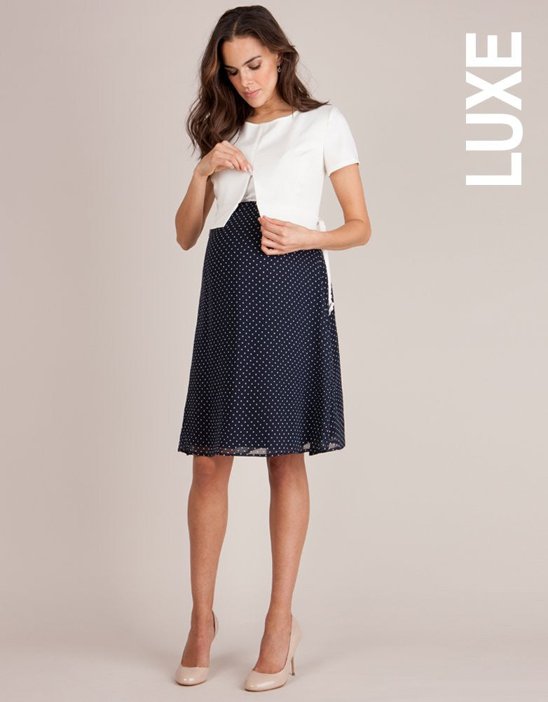 Seraphine Maternity & Nursing Silk & Ponte Dress Jill, Maternity Dresses Canada Nursing Dresses Canada,- Luna Maternity & Nursing