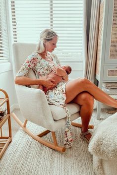Tiffany Rose Maternity & Nursing Dress Naomi Watercolour Meadow - Luna Maternity & Nursing