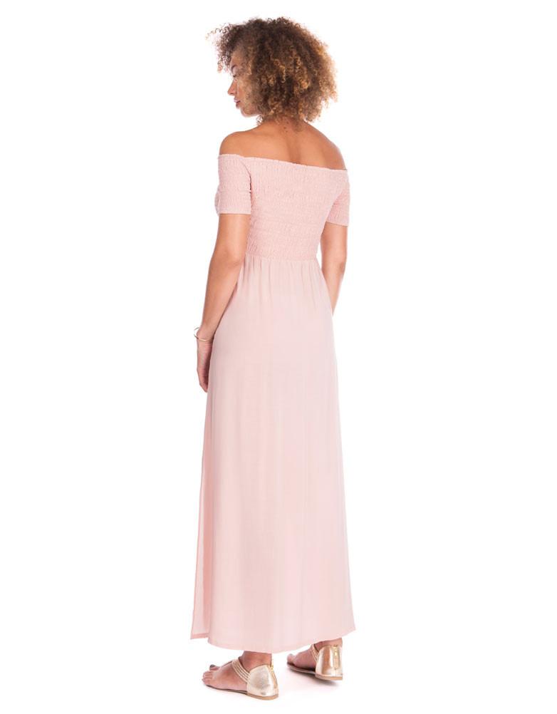 Seraphine Pink Maternity Maxi Dress Brylee Canada Luna Free