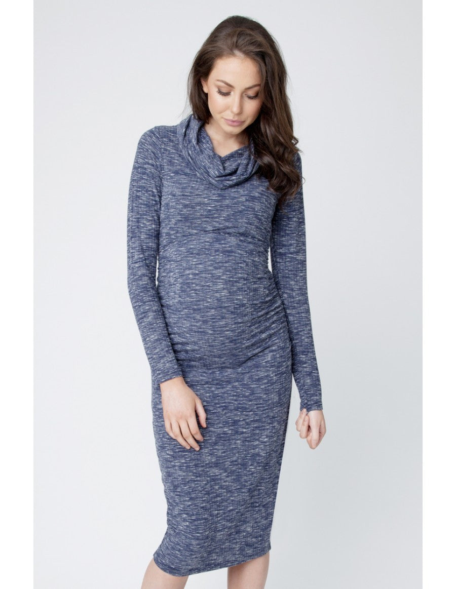 Ripe Maternity Ribbed Roll Neck Dress Canada Free Shipping – Luna