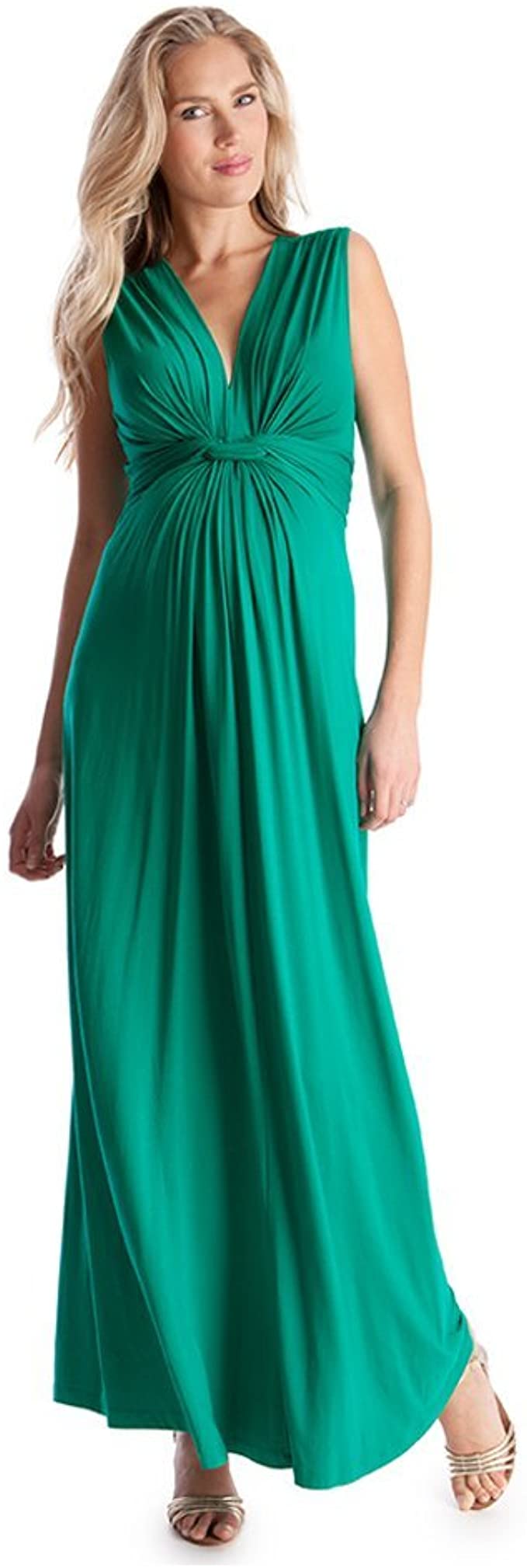 Gorgeous Emerald Maternity Maxi Dress from Seraphine Canada Free