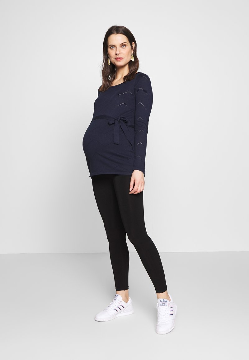 Seraphine Bamboo Maternity Leggings Tammy – Grey & Black Two-Pairs