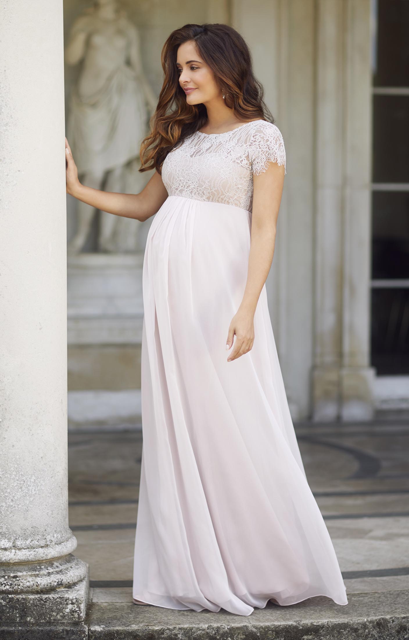 Tiffany Rose Maternity Gown Elizabeth Soft Mist Pink