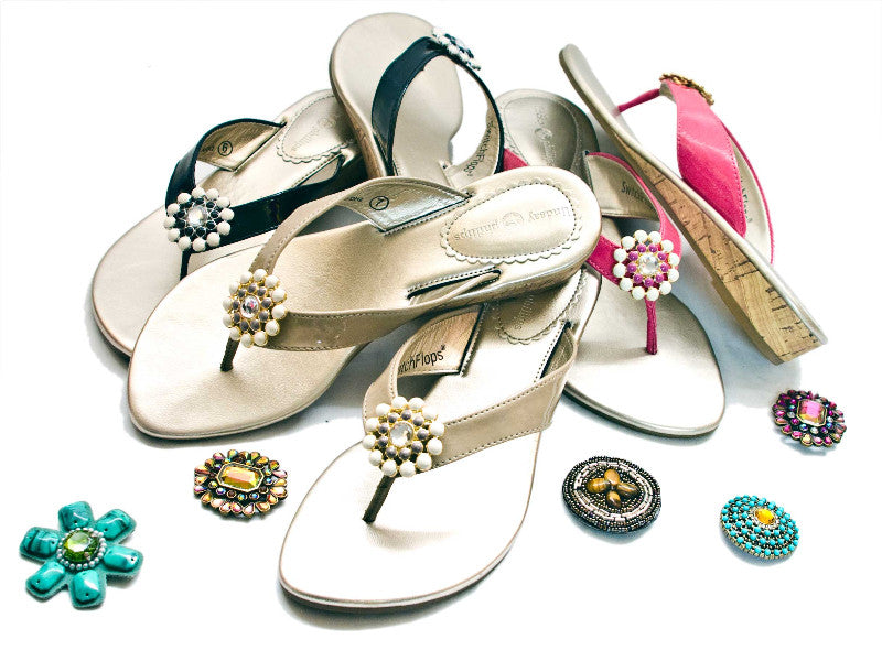 The Perfect Holiday Sandals by Lindsay Phillips with Interchangeable Snaps, Swimwear,- Luna Maternity & Nursing