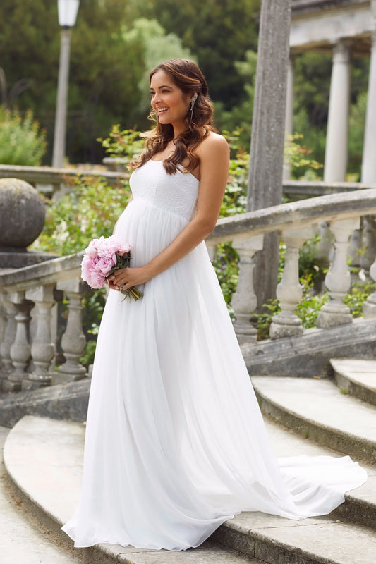 Tiffany Rose Ivory Maternity Gown Julia