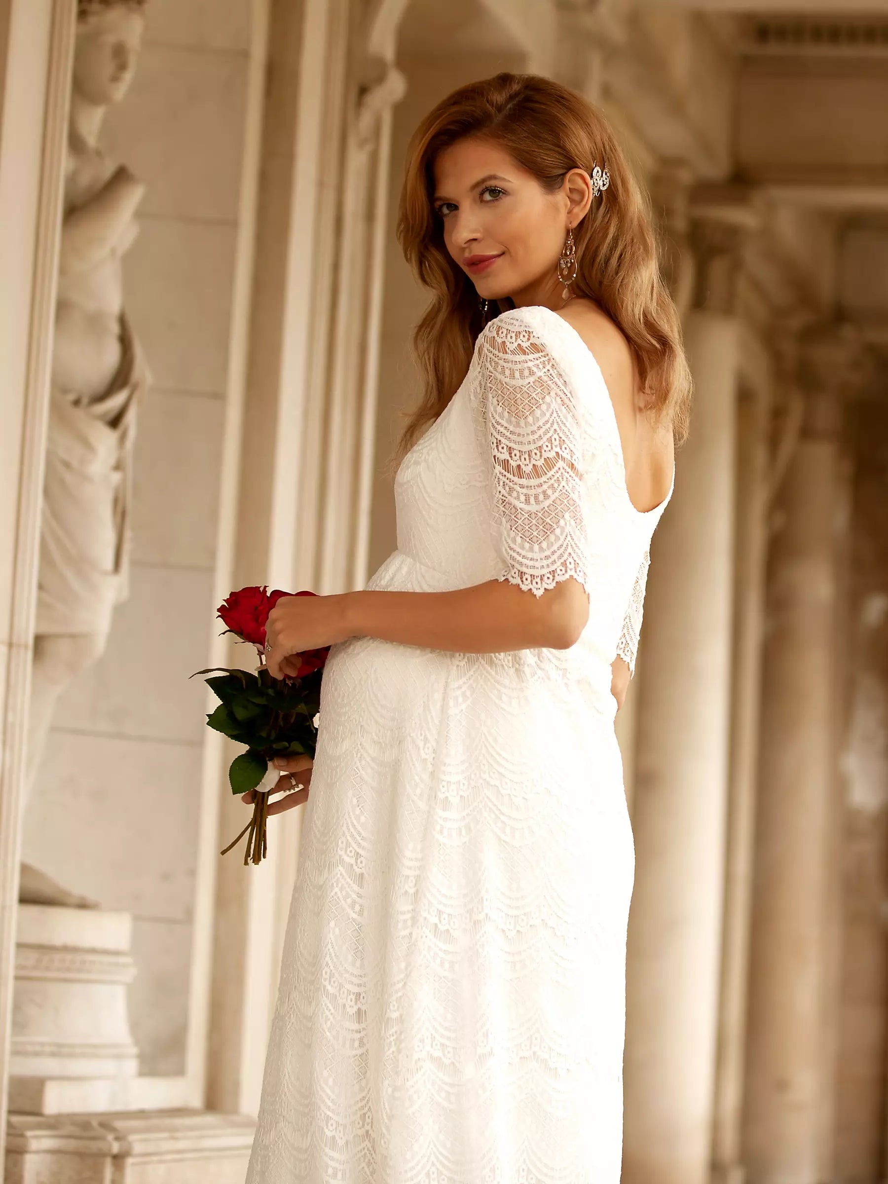 Ivory online white gown