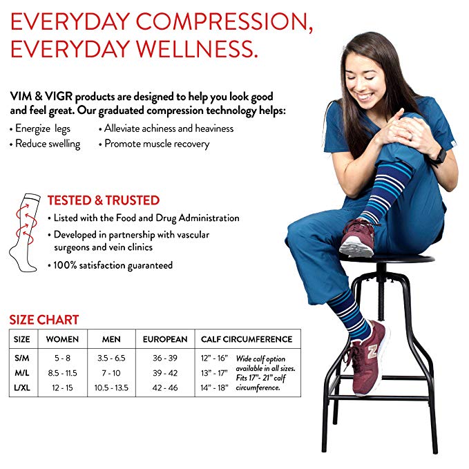 Vim & Vigr Cotton Compression Socks Montana Plaid, Accessories,- Luna Maternity & Nursing