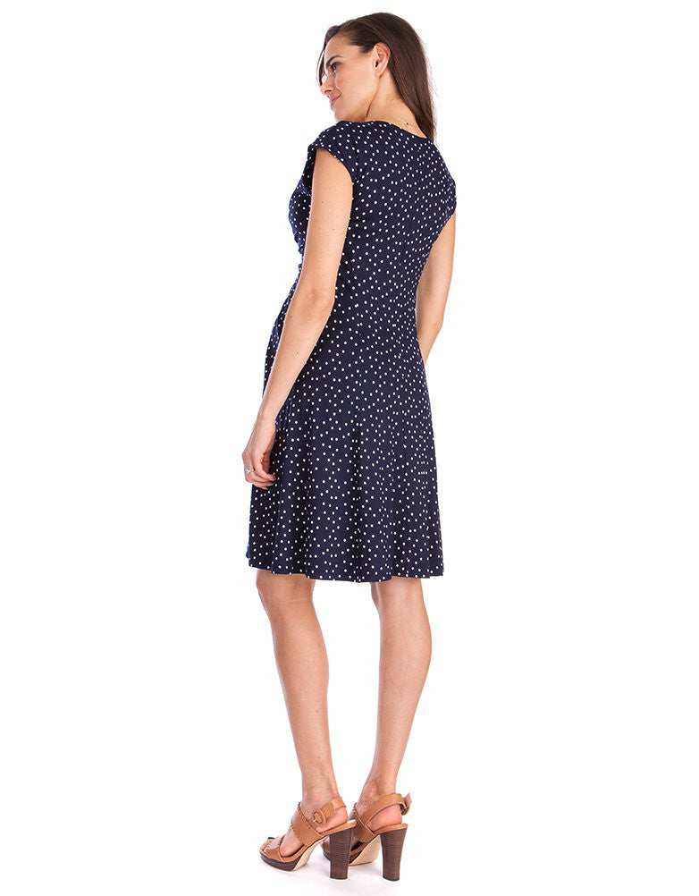 Buy Seraphine Maternity Navy Dot Dress Cecile
